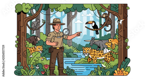Photos Park Ranger Explores Lush Amazon Rainforest With Diverse Wildlife