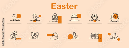 Фотография Easter set icon