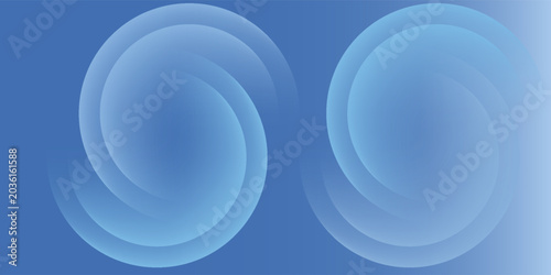Photos Modern blue geometric backdrop with overlapping round shapes and gradients eps10