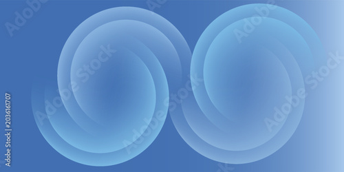 Photos Modern blue geometric backdrop with overlapping round shapes and gradients eps10