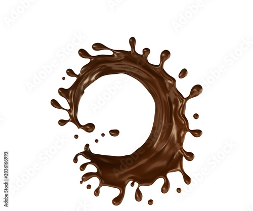 milk chocolate splash