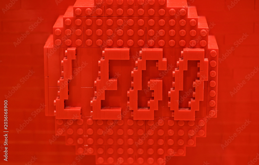 Obraz premium Red Lego blocks