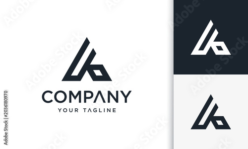 letter A Initial Logo Concept