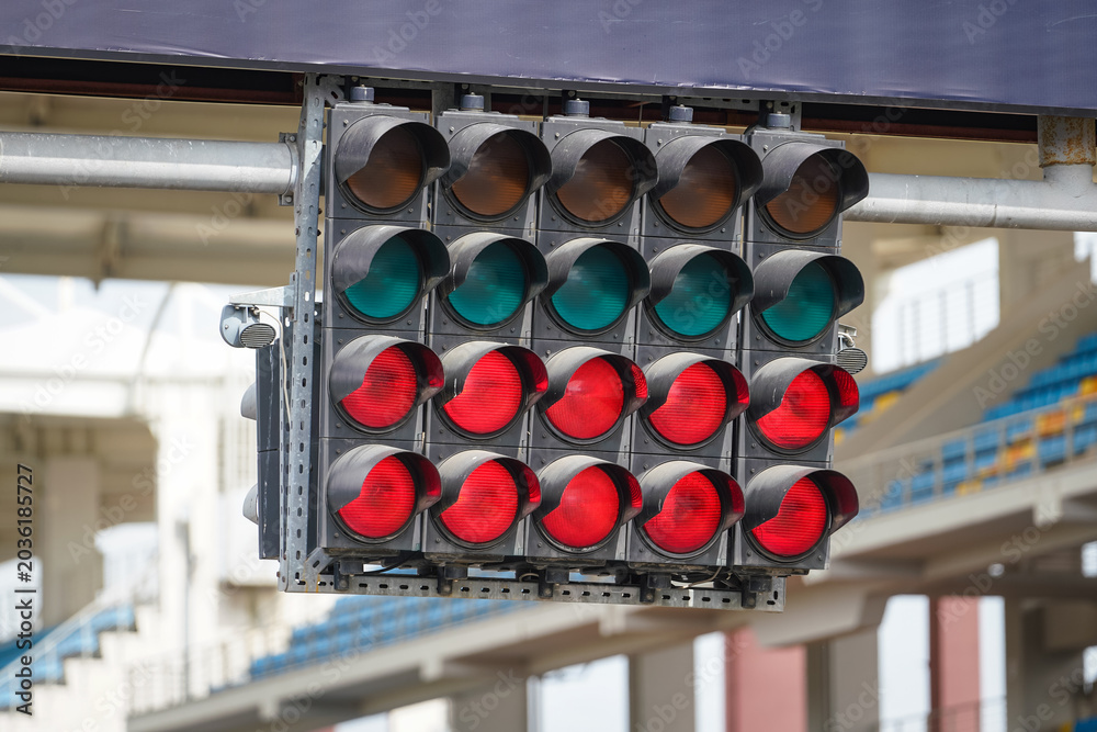 Obraz premium Start and Finish Lights
