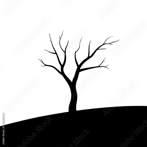 Silhouette Tree SVG. Silhouette Tree cut file. Silhouette Tree
