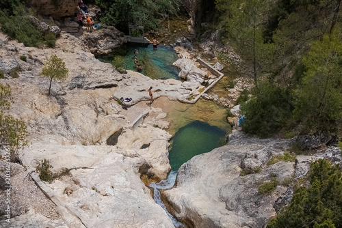 Fotografie Aerial view of the Somogil Baths in Moratalla, Region of Murcia, Spain