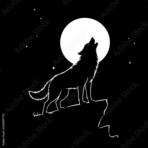 Lone Wolf SVG. Lone Wolf cut file. Lone Wolf