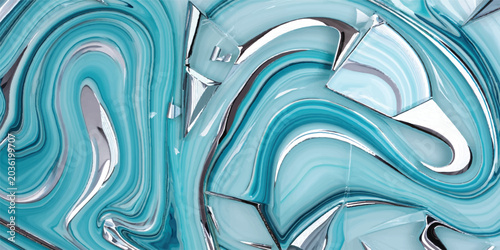 Bilde på lerret An abstract blue background featuring an industrial pattern that resembles the t