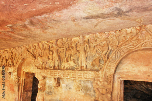 Udayagiri and Khandagiri caves  partly artificial caves of archaeological, historical and religious importance south of the city of Bhubaneswar in Odisha, India.