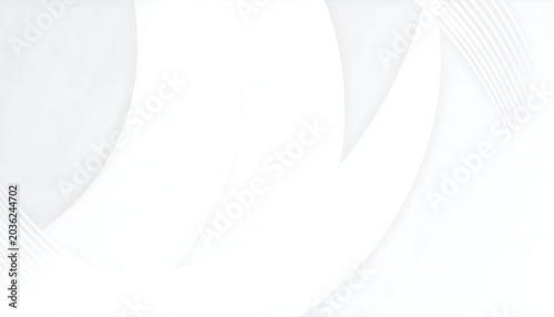 abstract white swirling curves and lines, smooth flowing shapes, elegant background for design