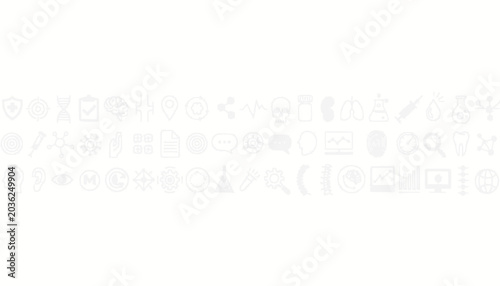 Science and Technology Icons - DNA, Brain, Microscope, Research, Medical Symbols