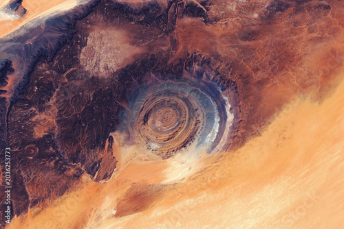 Quadro su tela stunning Richat Structure, Eye of the Sahara