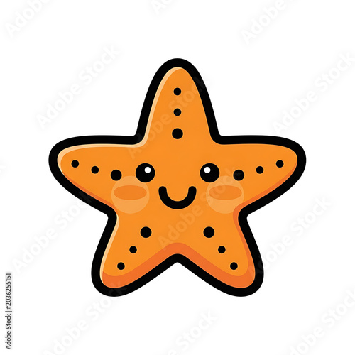 Cute Starfish Cartoon. (1)