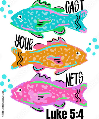 Konstfotografi Cast Your Nets Luke 5:4 Svg