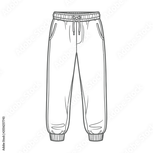 Sweatpants with drawstring waistband