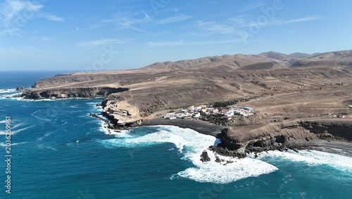 falaise et grotte d'Ajuy à Fuerteventura aux canaries, Espagne