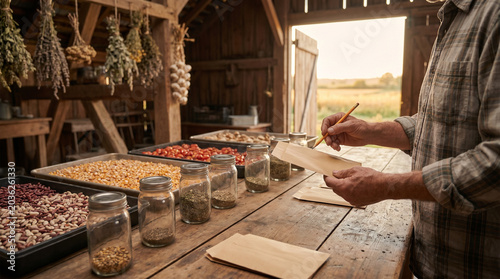 Seed saving workspace for long term food resilience