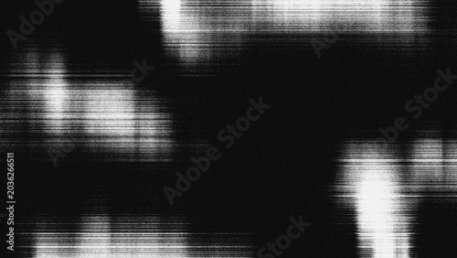 Foto Black and white monochrome texture with the effect of intense fine horizontal lines, resembling TV signal interference, glitch, static, the impression of movement or video distortion