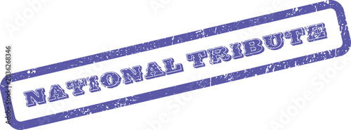 Cuadro en lienzo Grungy purple National Tribute rubber stamp for honoring historical figures and