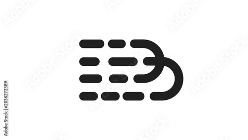 Foto Poesy symbol, black isolated vector silhouette