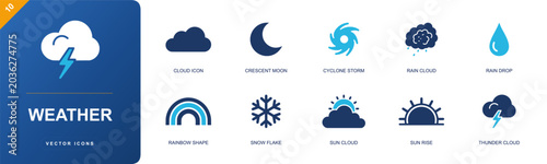 Foto Weather icon set