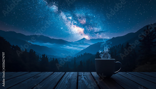 星空に溶ける一杯の温もり