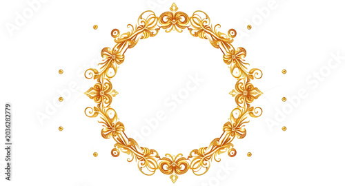 Obraz na plátne legacy, goldframe, circularframe, ornategold, prestige, achievement, luxury, ele