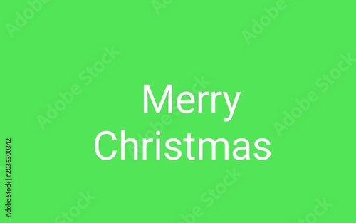 merry christmas lettering green background