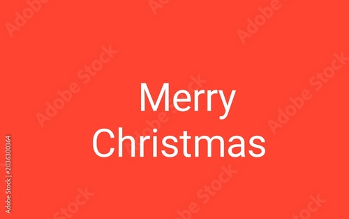 merry christmas lettering red background