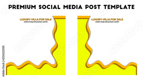 Luxury Real Estate Instagram Carousel Social Media Post Template isolated transparent background, editable vector artwork PNG file, modern property marketing banner design