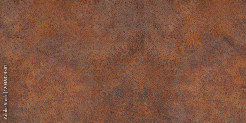 Obraz na plátne Panoramic grunge rusted metal texture, rust and oxidized metal background