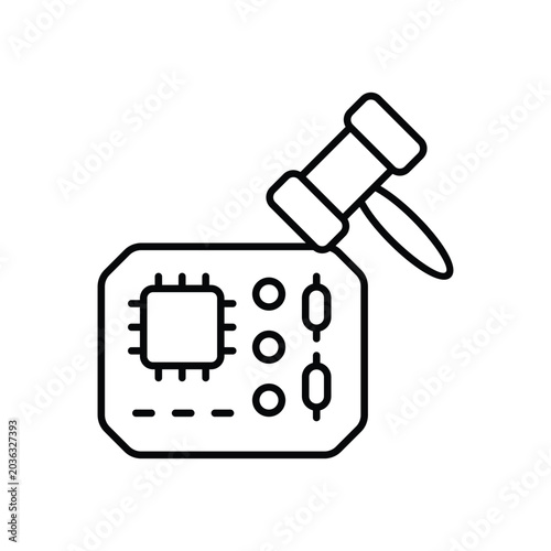 Fotografija Detailed illustration of AI regulation principles, legal frameworks, and policy development to govern artificial intelligence and machine learning technologies