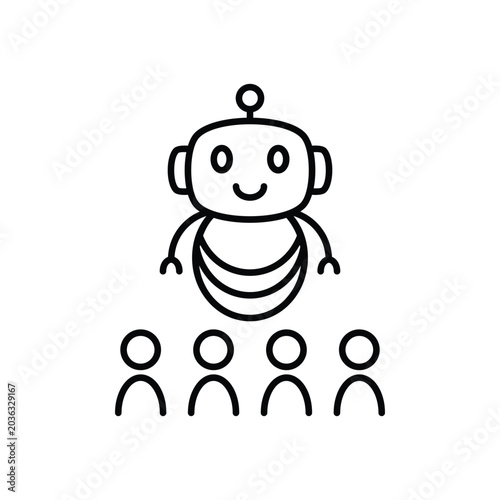Illustration showcasing an AI ethics committee, focusing on governance, accountability, and ethical guidelines in artificial intelligence.