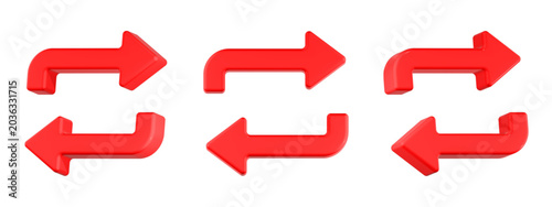 switch arrow icon 3D render 