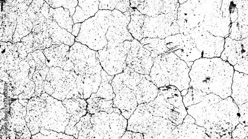 Fotografie Cracked earth surface with dry mud and fissures in ground natural texture