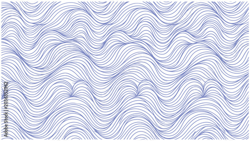 Seamless wave pattern with thin lines, Seamless pattern with blue waves. Abstract light blue background with seamless wave pattern. water