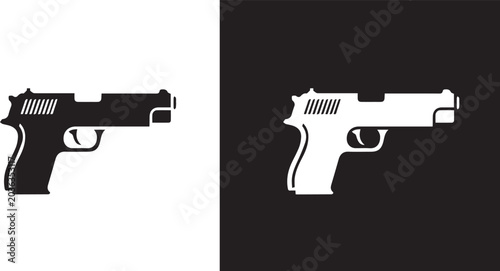Konstfotografi Pistole gun icon, vector