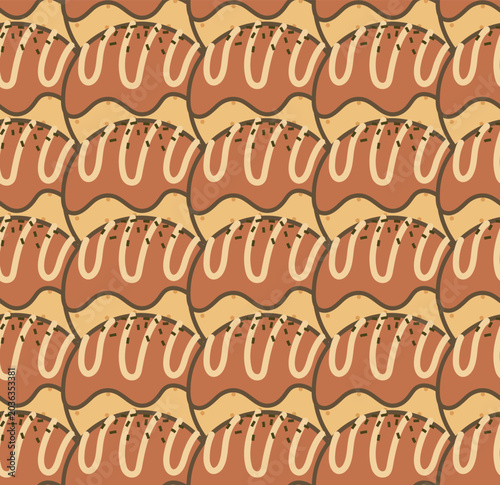 Takoyaki Odd Ball Seamless Pattern