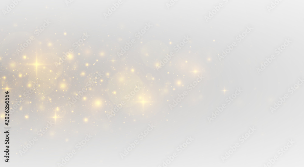 Fototapeta premium Shiny background with stardust and glowing particles.