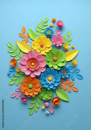 A Paper Garden's Burst of Color