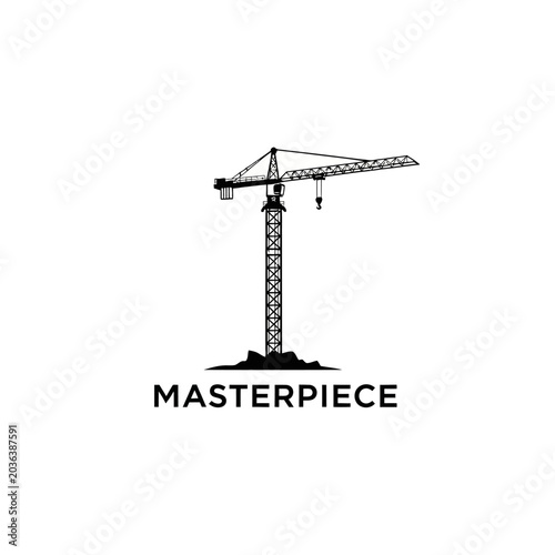 Fotografie Large Construction Crane Tower Machine.