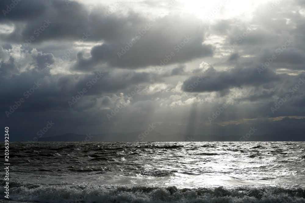 Fototapeta premium storm over the sea