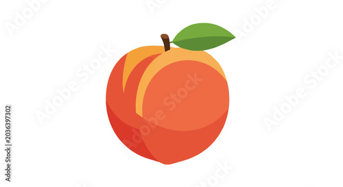 Ripe peaches with pixelated halftone texture graphic