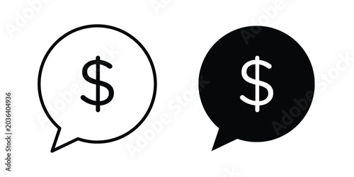 Foto Comment dollar icon