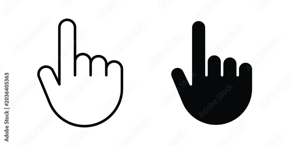 Obraz premium Cursor finger icon