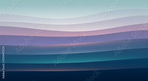 Abstract ocean waves background with smooth blue and green water motion, soft gradient waves, blurred texture pattern, modern illustration design wallpaper style