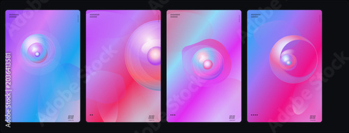 Vibrant bubbles float gently in a colorful gradient environment with soft lighting effects.