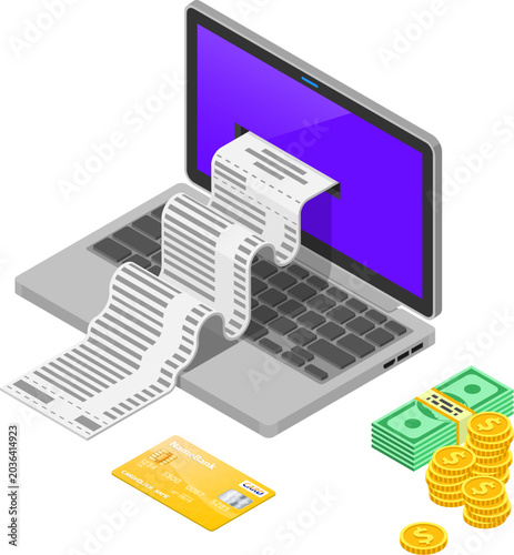 Internet Shopping and Online Payments Concept