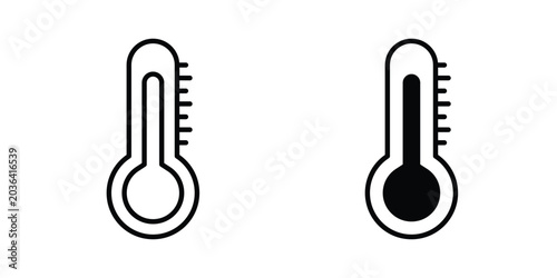 Cuadro en lienzo Temperature icon