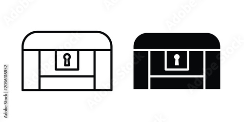 Canvastavla Treasure chest icon